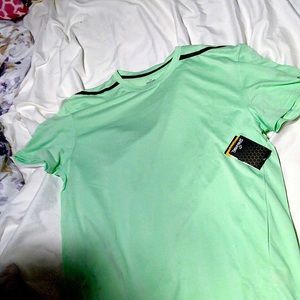 Green Spalding workout shirt